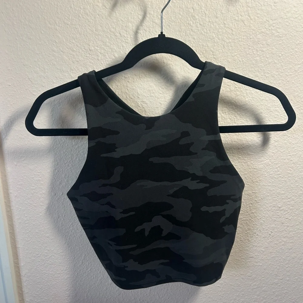 Athleta Black Camouflage Tank - Picture 1 of 4